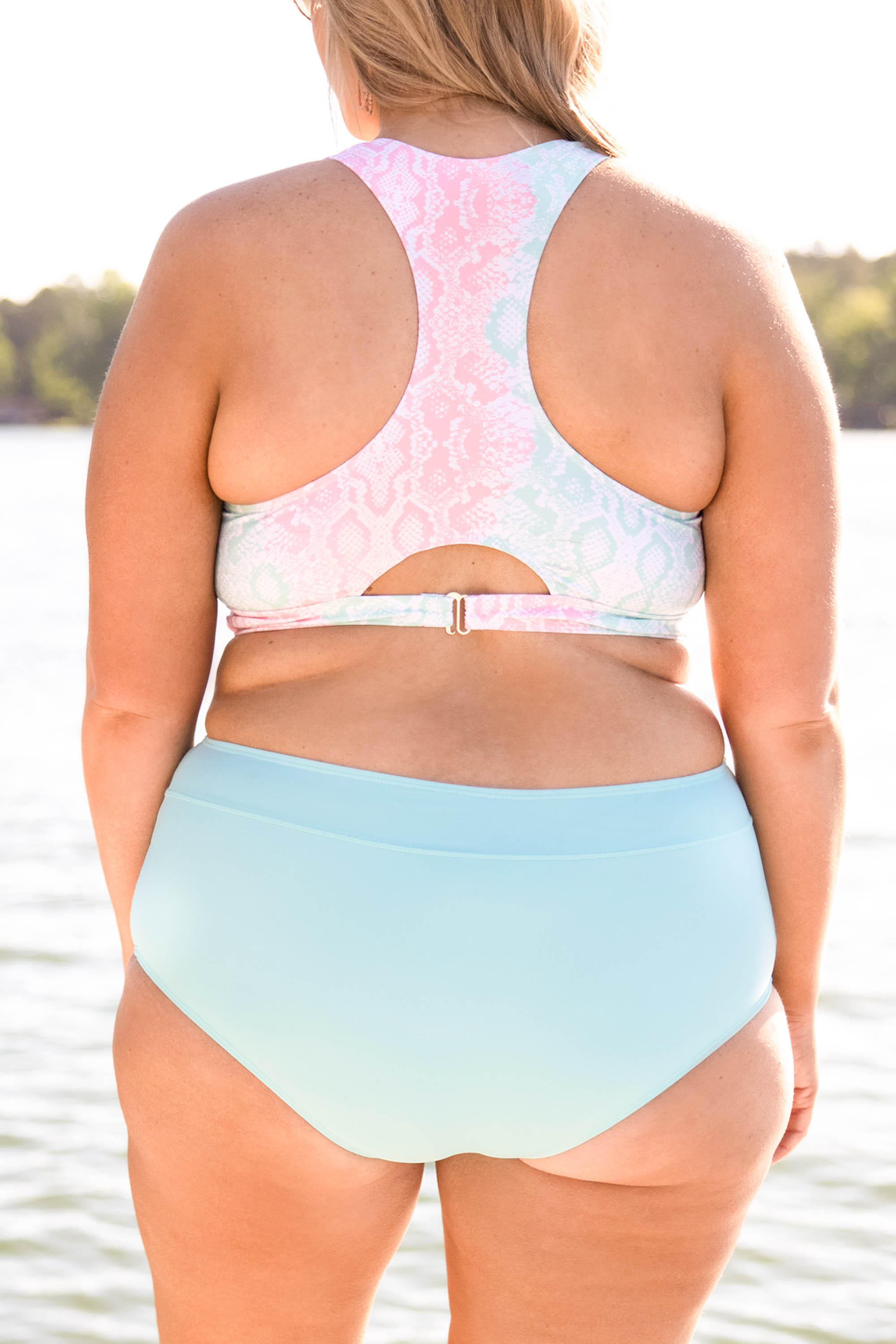 Oceans Of Love Swim Top. Mint