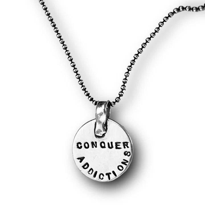 Conquer Addictions Kabbalah Necklace  - Sterling Silver or Bronze