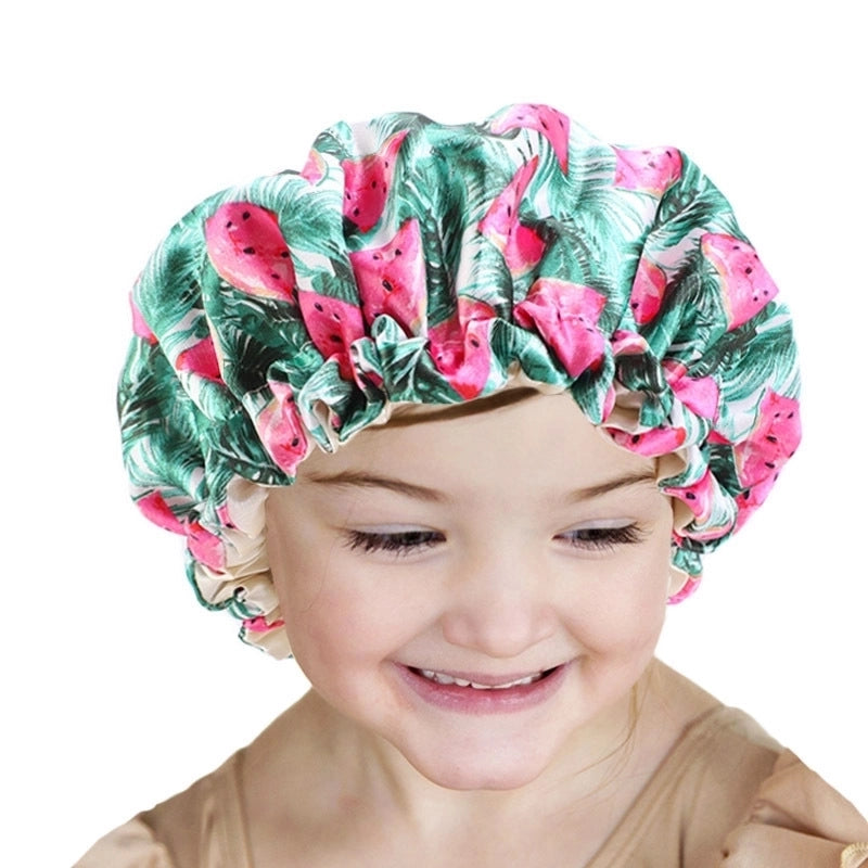 Children Unisex Basic Flower Printing Nightcap
