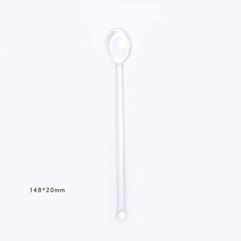 Minimalist Transparent Glass Spoon