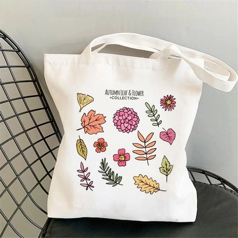 Women's Minimalist Flower Shopping Bags