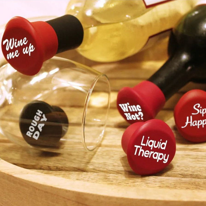 Funny Wine Stoppers (5 PCS)