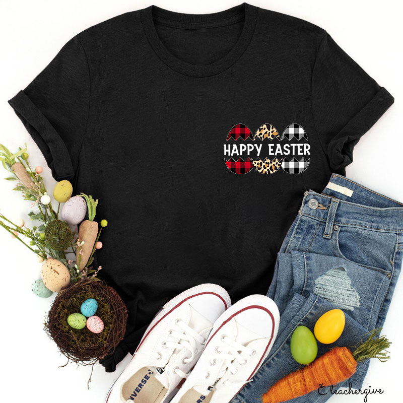 Personalized Name Happy Easter Teacher T-Shirt