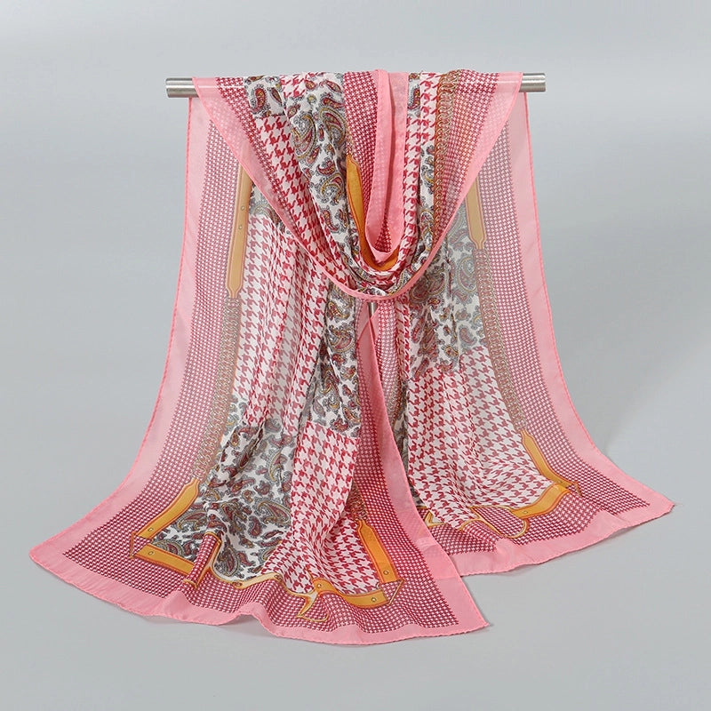 Women's Streetwear Solid Color Chiffon Scarves & Gloves
