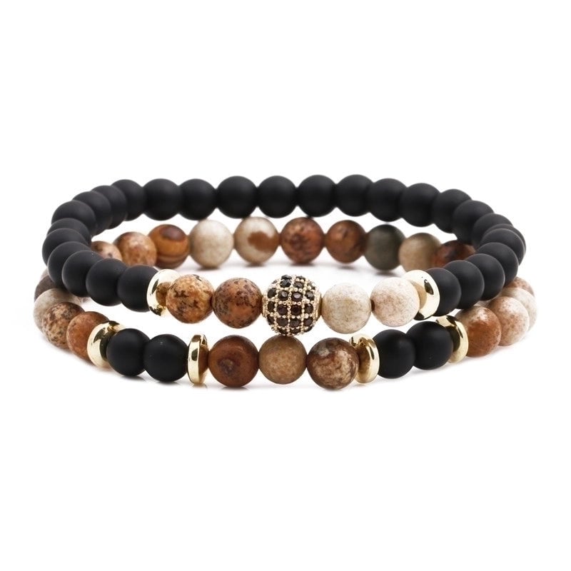 Copper Fashion Geometric Bracelet  (tiger Eye)  Fine Jewelry
