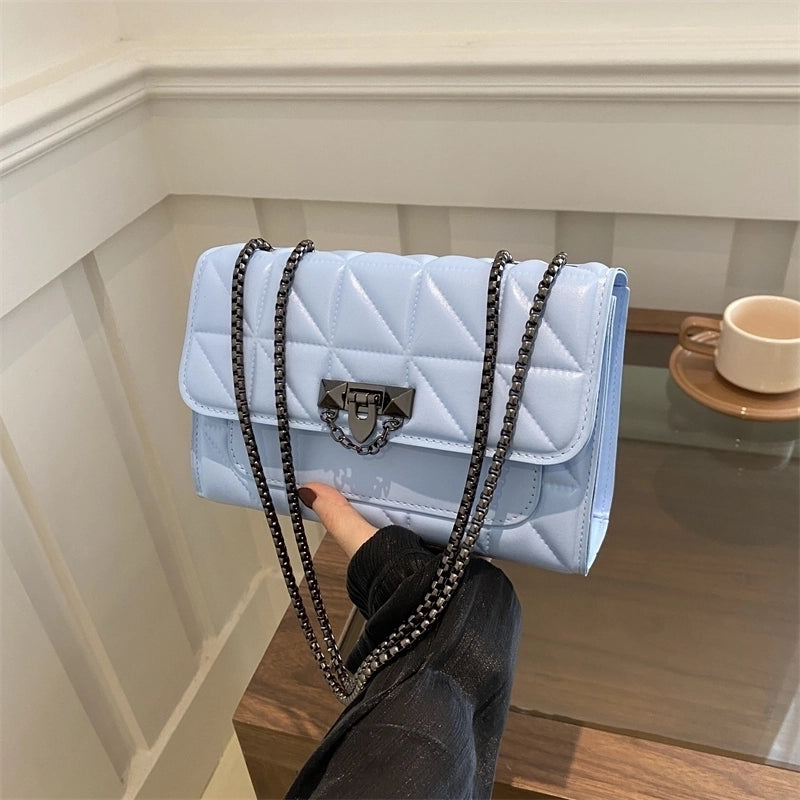 Women's Medium Pu Leather Solid Color Vintage Style Classic Style Flip Cover Crossbody Bag