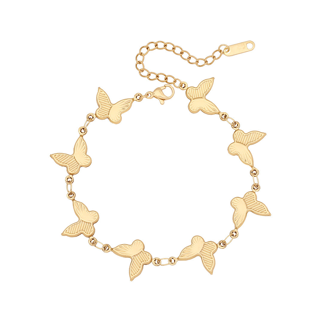 Love Flower Stainless Steel Bracelet Scallop Water Drop Cross Bracelet B616