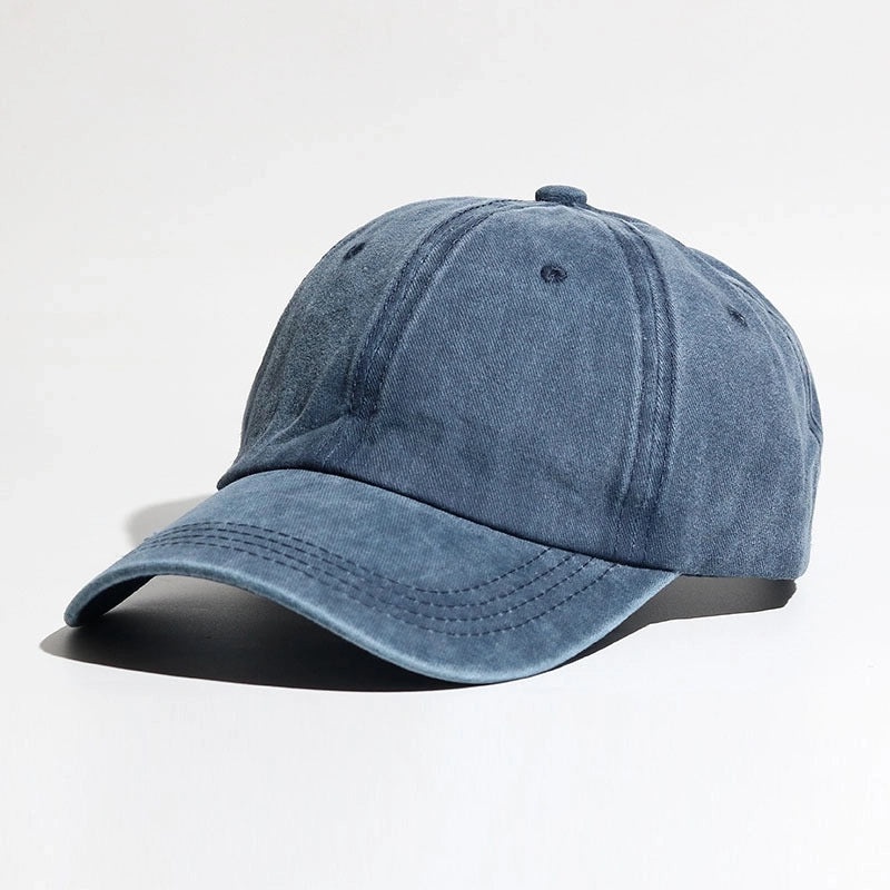 Baseball Cap Wash Cotton Curved Eaves Outdoor Sports Ladies Peaked Cap Ponytail Braid Cap Summer Sunscreen Hat