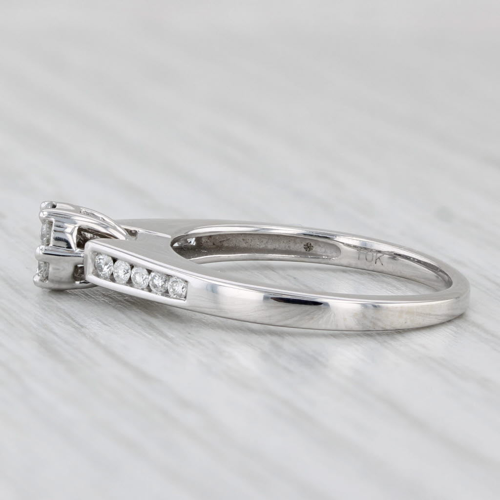 0.30ctw Diamond Engagement Ring 10k White Gold Size 7