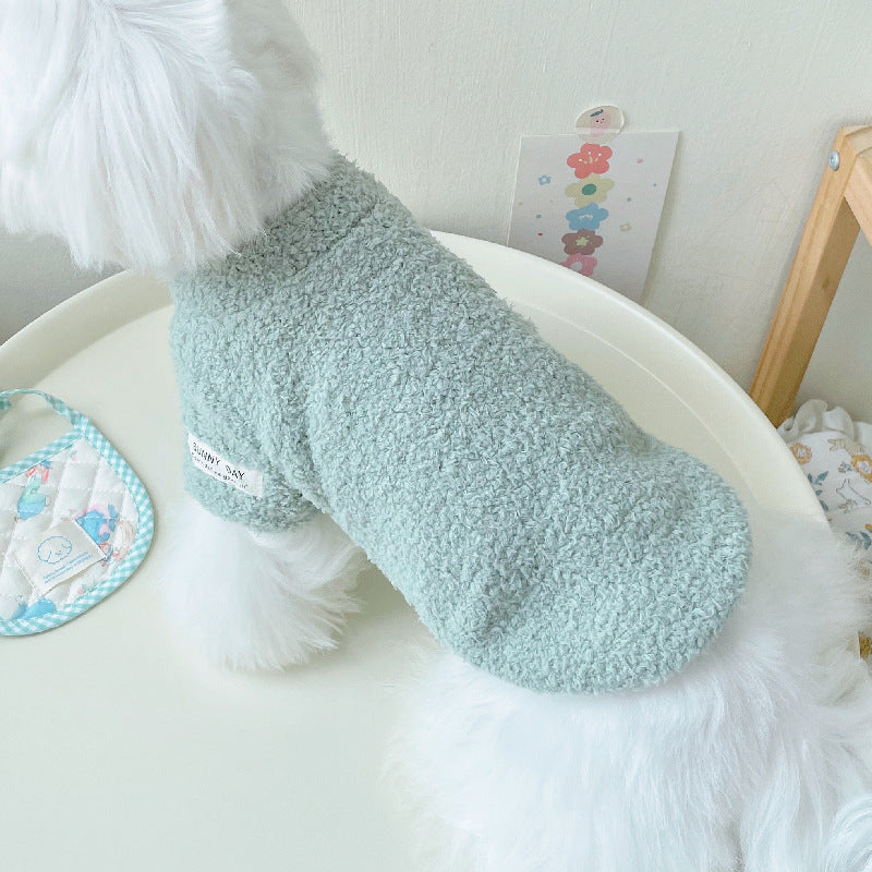 Soft Warm Solid Color Fleece Dog Cat Hoodie