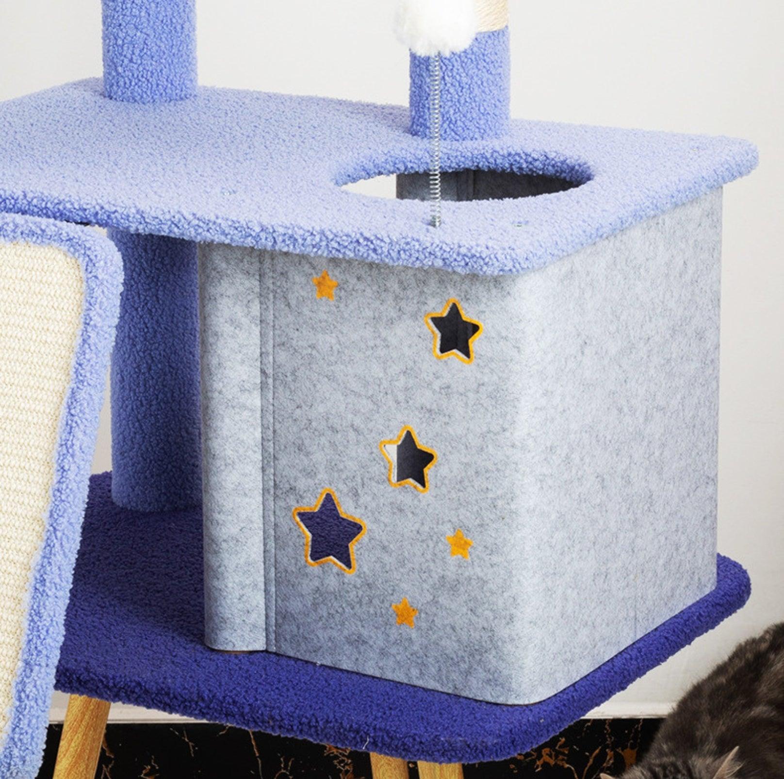 Walking Among The Starry Sky Cat Tree With Scratching Posts