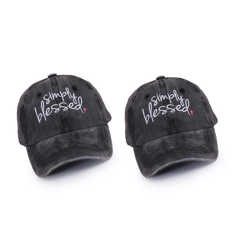 Wide-brimmed Washable Baseball Cap