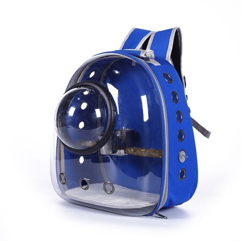 Parrot Backpack With Perch Feeder