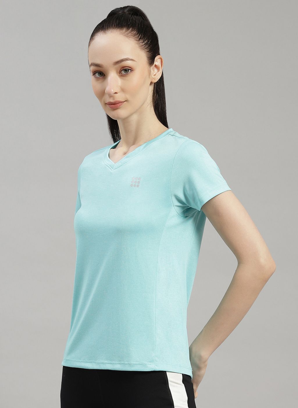 Women Blue Solid Top