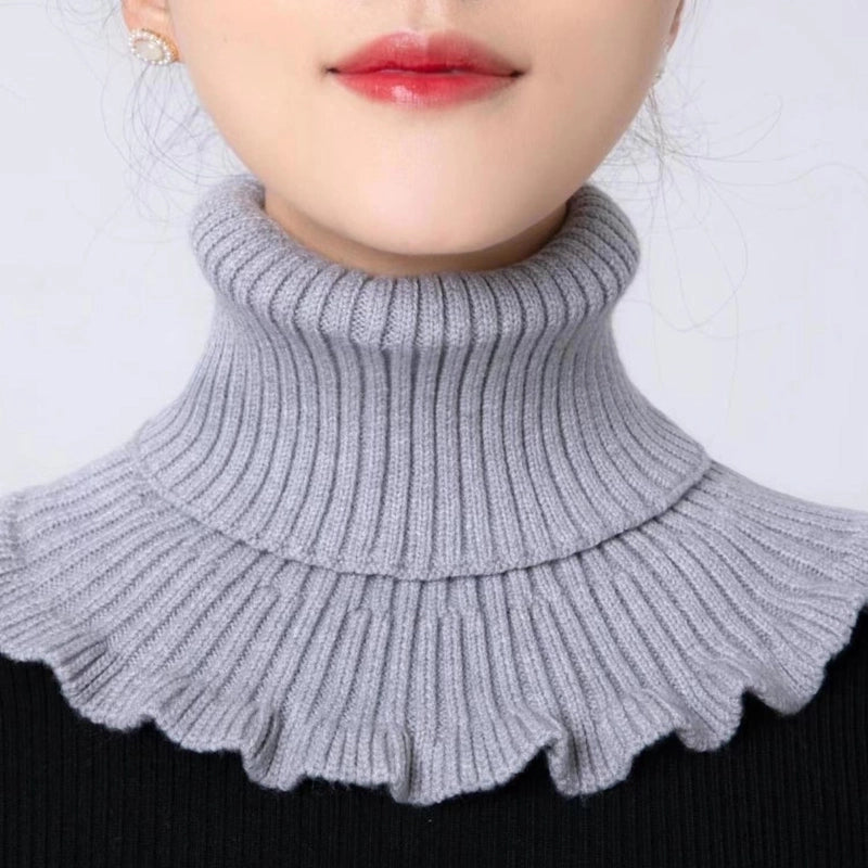 Unisex Cute Sweet Solid Color Knit Scarf