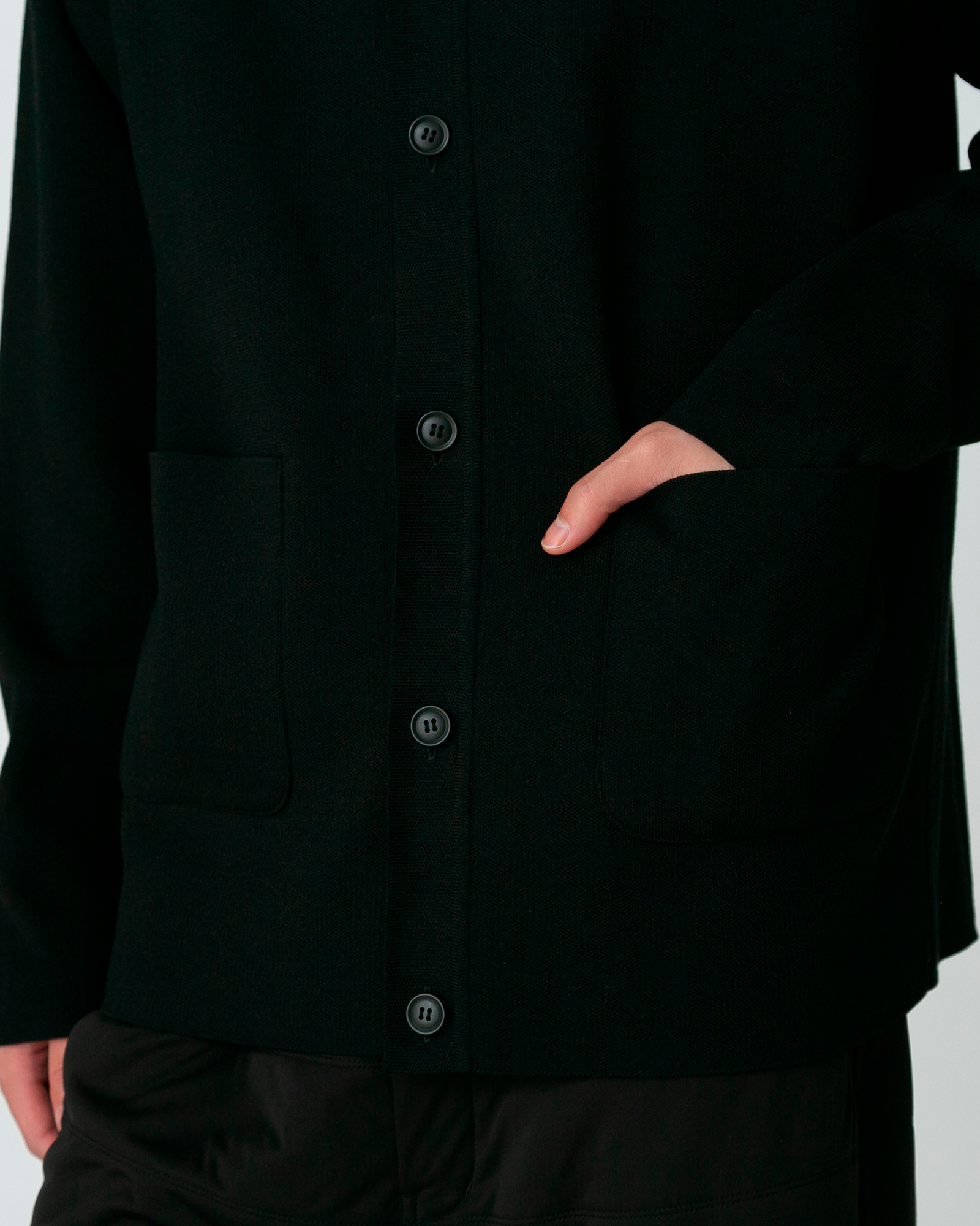 Co/Pe Knit Cardigan