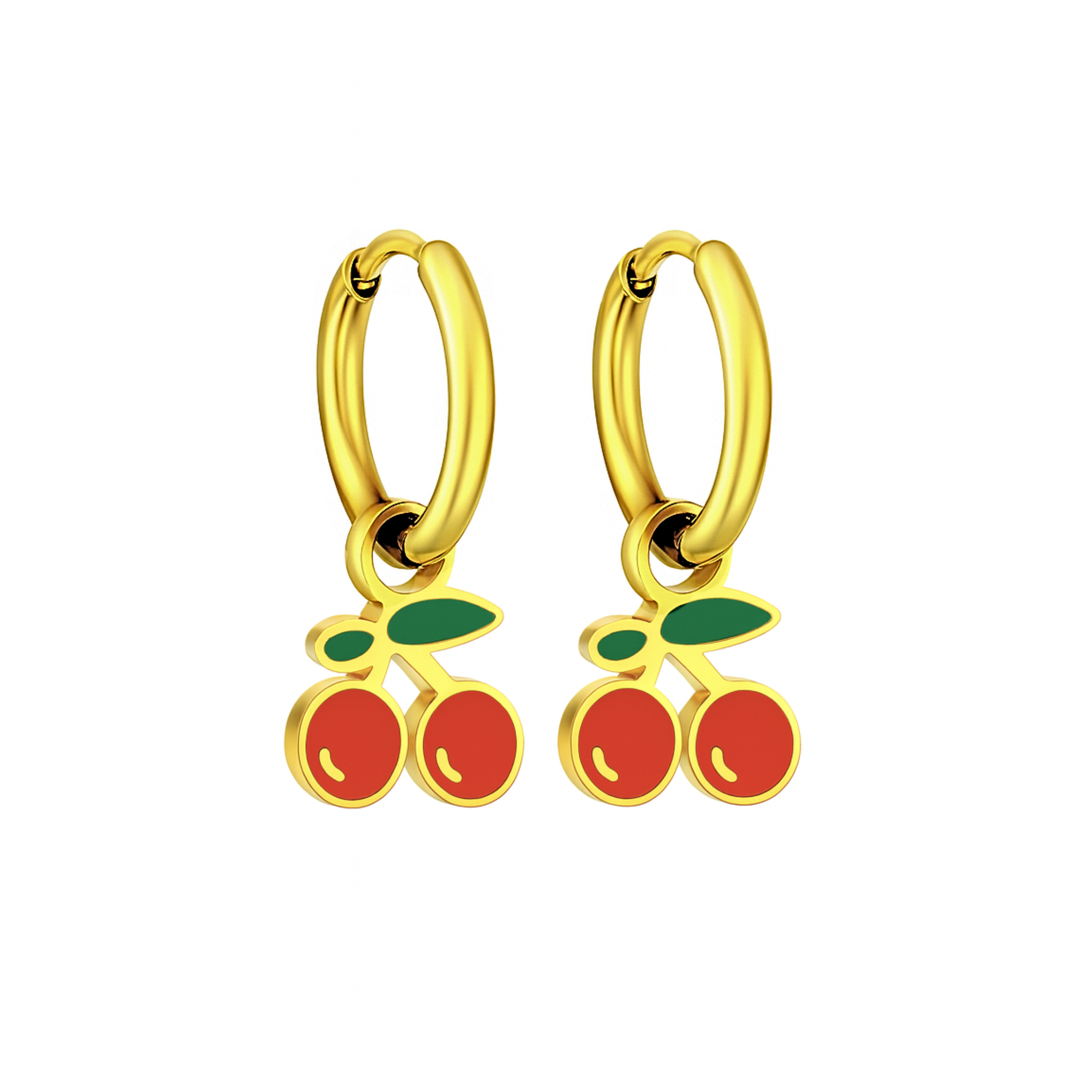 Juicy cherry hoops - Gold