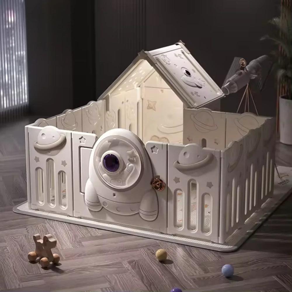 3D Astronaut Design Playpen with Tent 14+2
