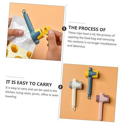 3 Pieces of Sealed Clip . Bag Sealing Clamps with Discharge Nozzles