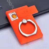 USB Rechargeable Ring Lighter: Multifunctional Phone Holder Electric Cigarette Torch