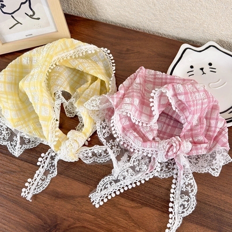 Women's Elegant Ethnic Style Pastoral Plaid Cloth Lace 1 Piece