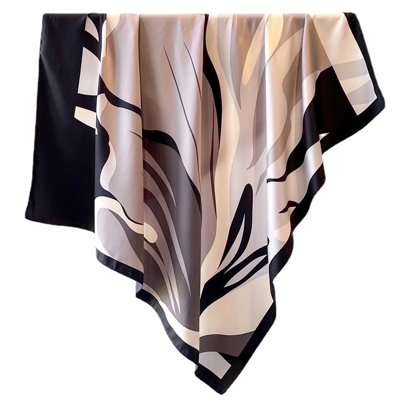 Women's Elegant Stripe Polyester Printing Scarf