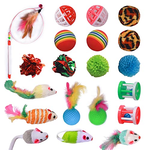 Cat Spring Toy. 15 Pcs Cat Kittens Toys Plastic Colorful Coil Spiral Springs for Swatting. Biting. Hunting. and Active Healthy Play Interactive Cat Toys Indoor Cats