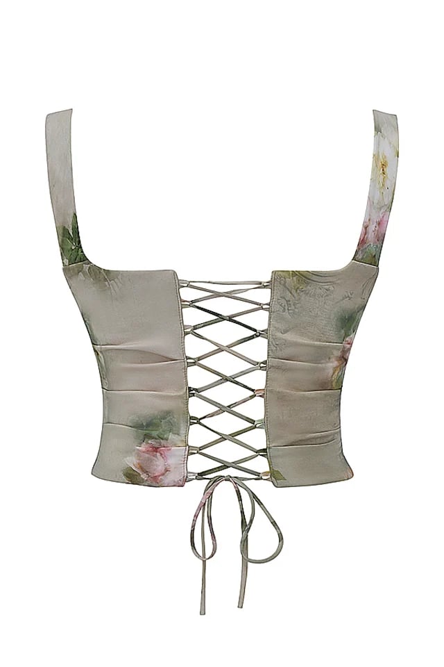 🥰VINTAGE FLORAL PRINT CORSET🔥HOT SALES 45% OFF