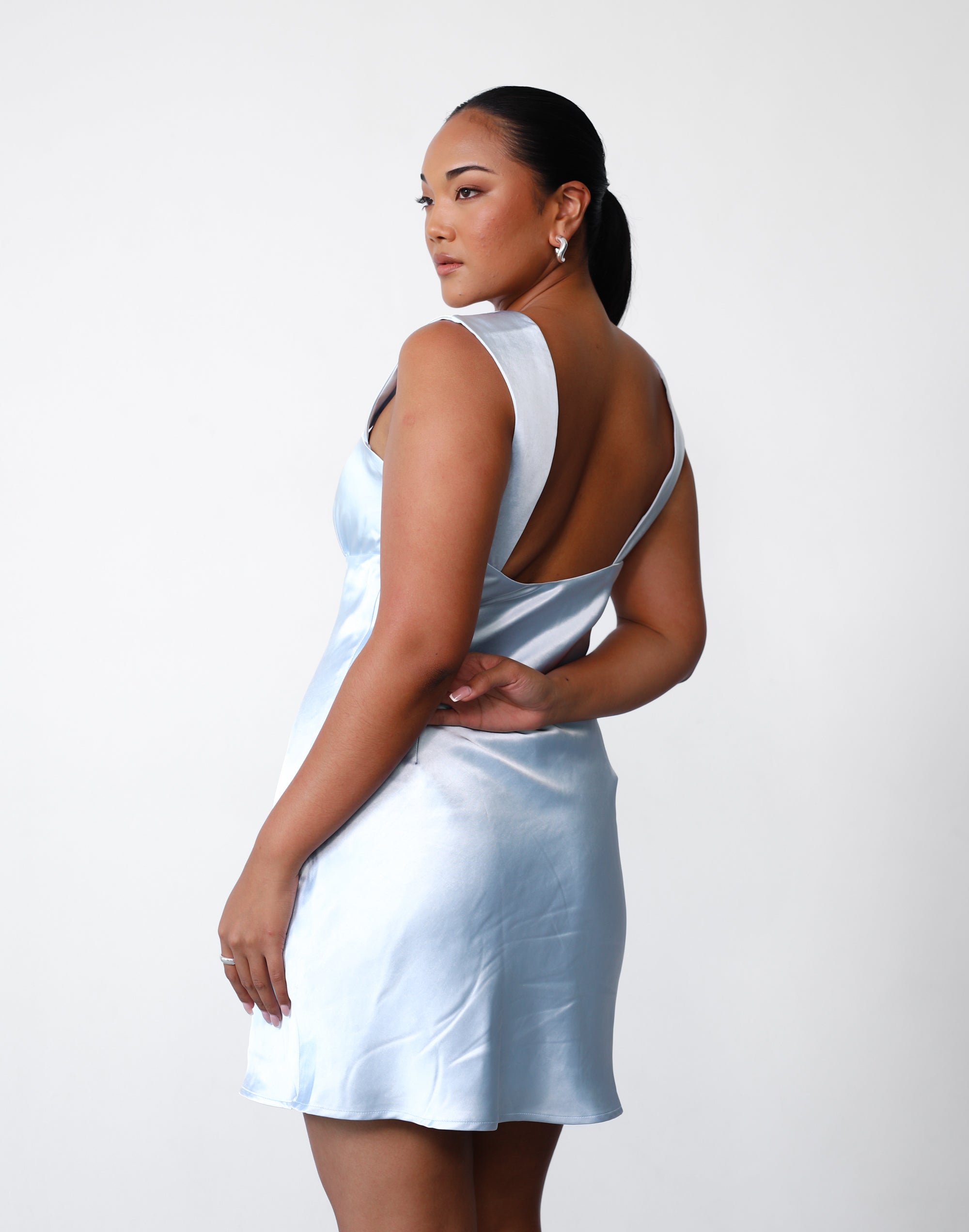 Mimosa Mini Dress (Ice Blue)