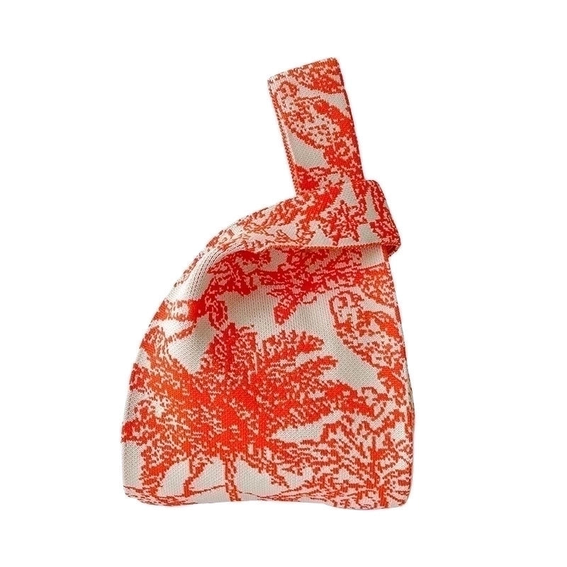 Women's Medium Polyester Flower Streetwear Open Handbag