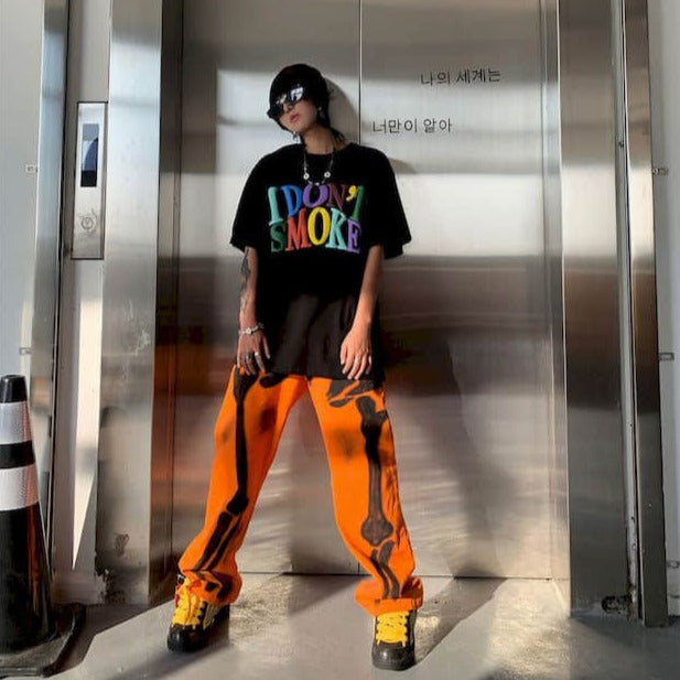 Oversized I Don't Smoke Rainbow Tee