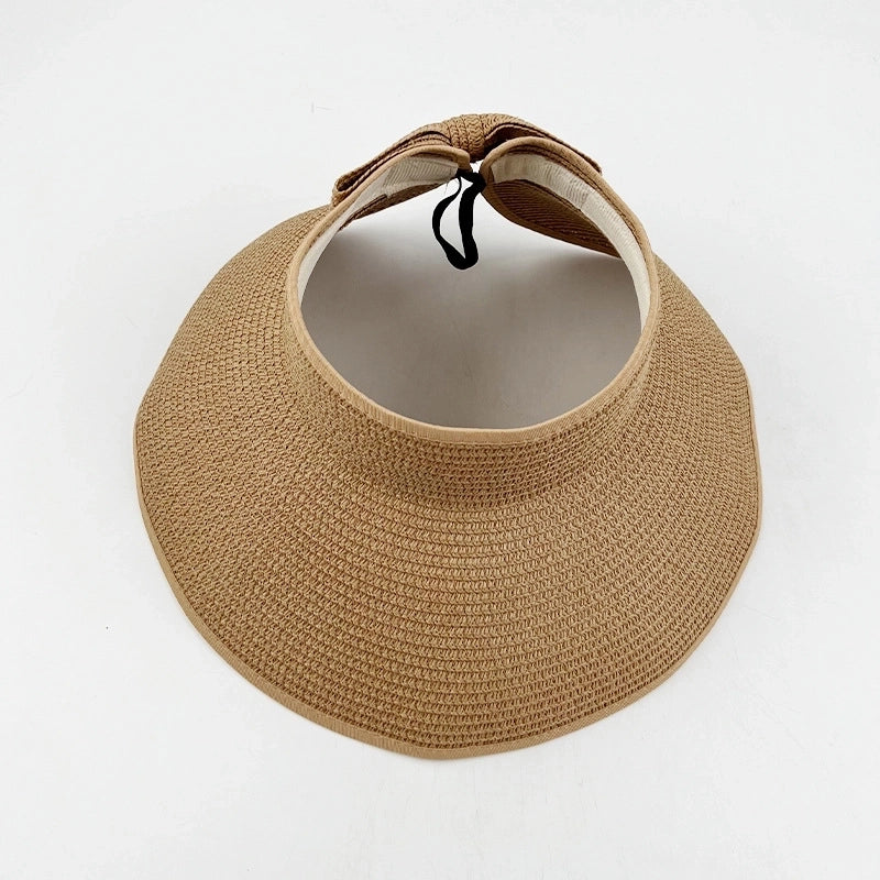 Women's Vacation Solid Color Big Eaves Straw Hat