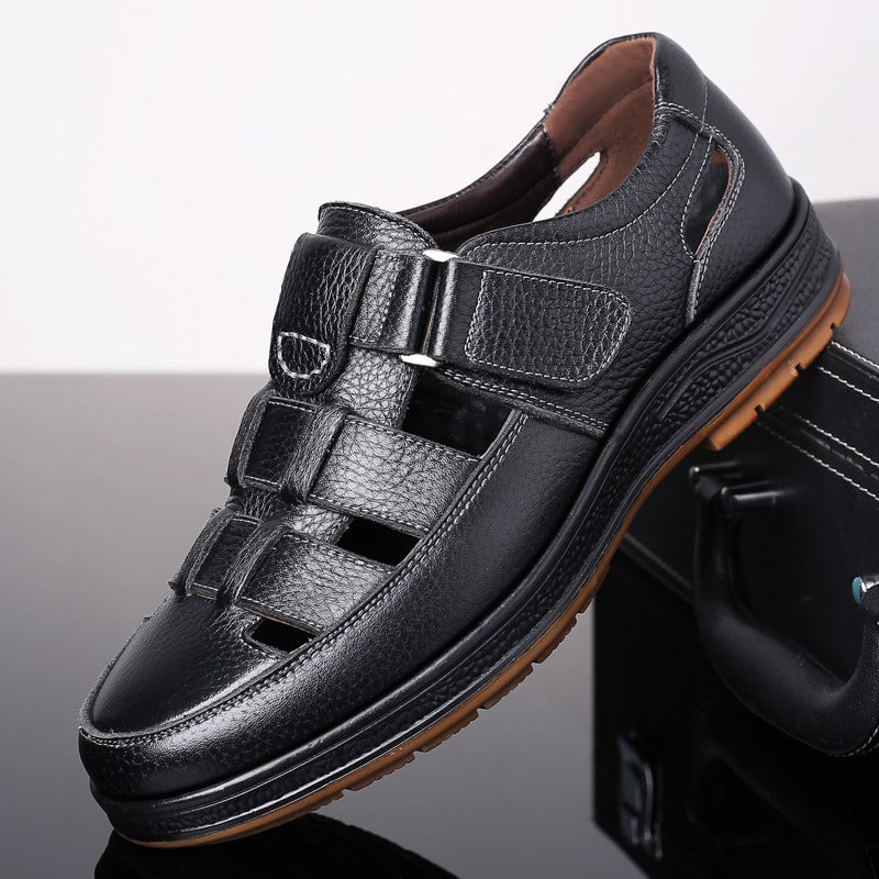 Men's Leather Casual Breathable Sandals (In Stock)