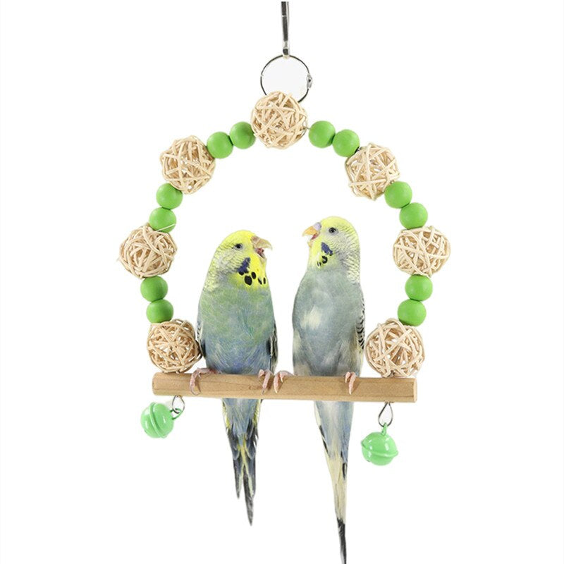 Wooden Swinging Bird Toy