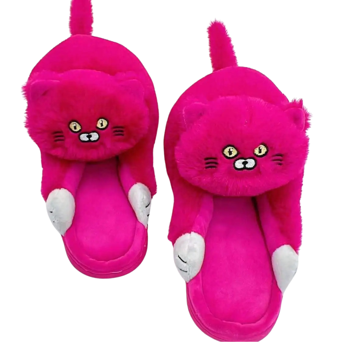 Hugging Cat Slippers - Women's