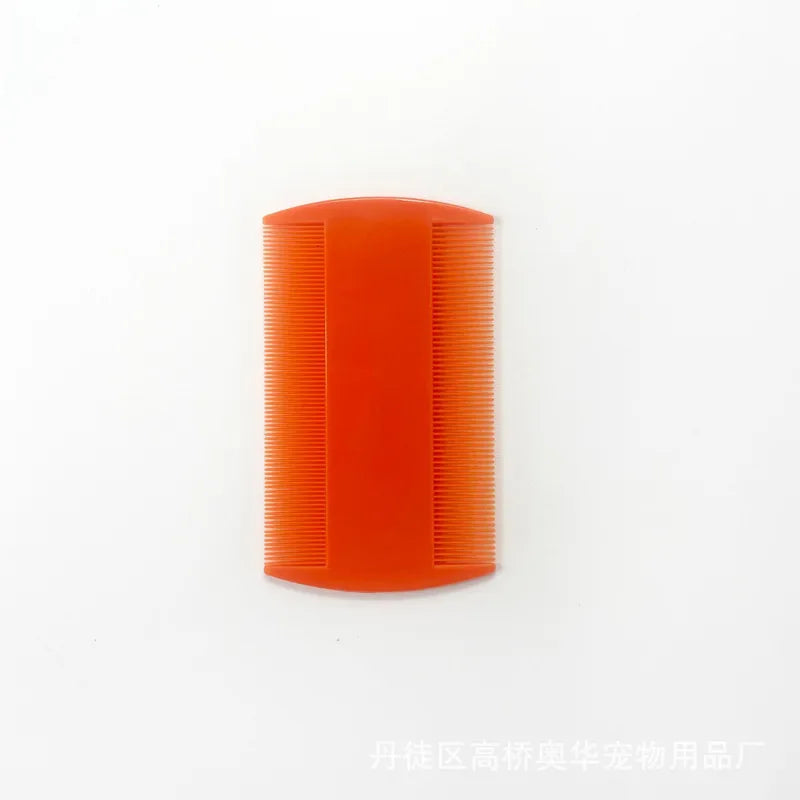 Pet Supplies Plastic Double-sided Tooth Flea Comb Dog Comb Comb Comb 8.8*5.1cm