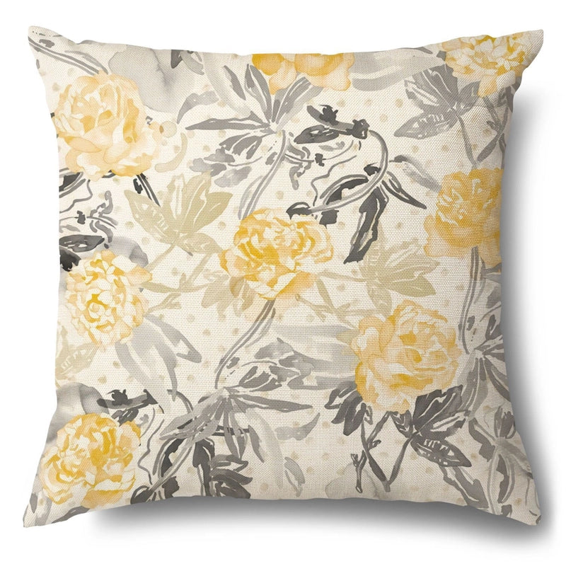 Pastoral Sunflower Linen Pillow Cases