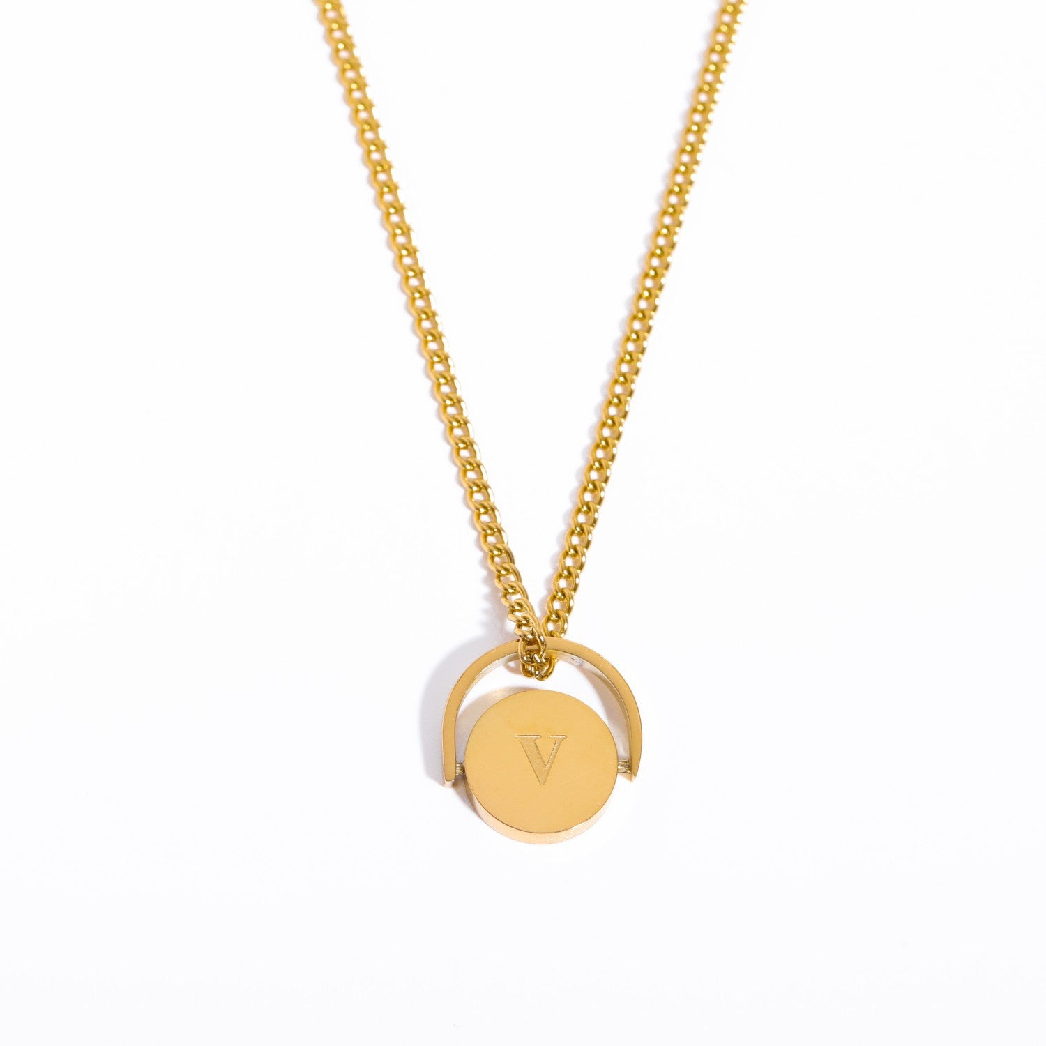 Letter Text Number Titanium Steel Oil Dripping Necklaces