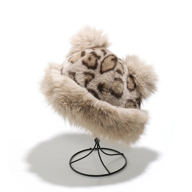 Unisex Elegant Minimalist Leopard Printing Eaveless Beanie Hat