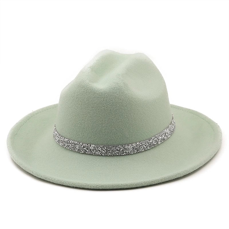 Winter New Black Diamond Chain Woolen Hat