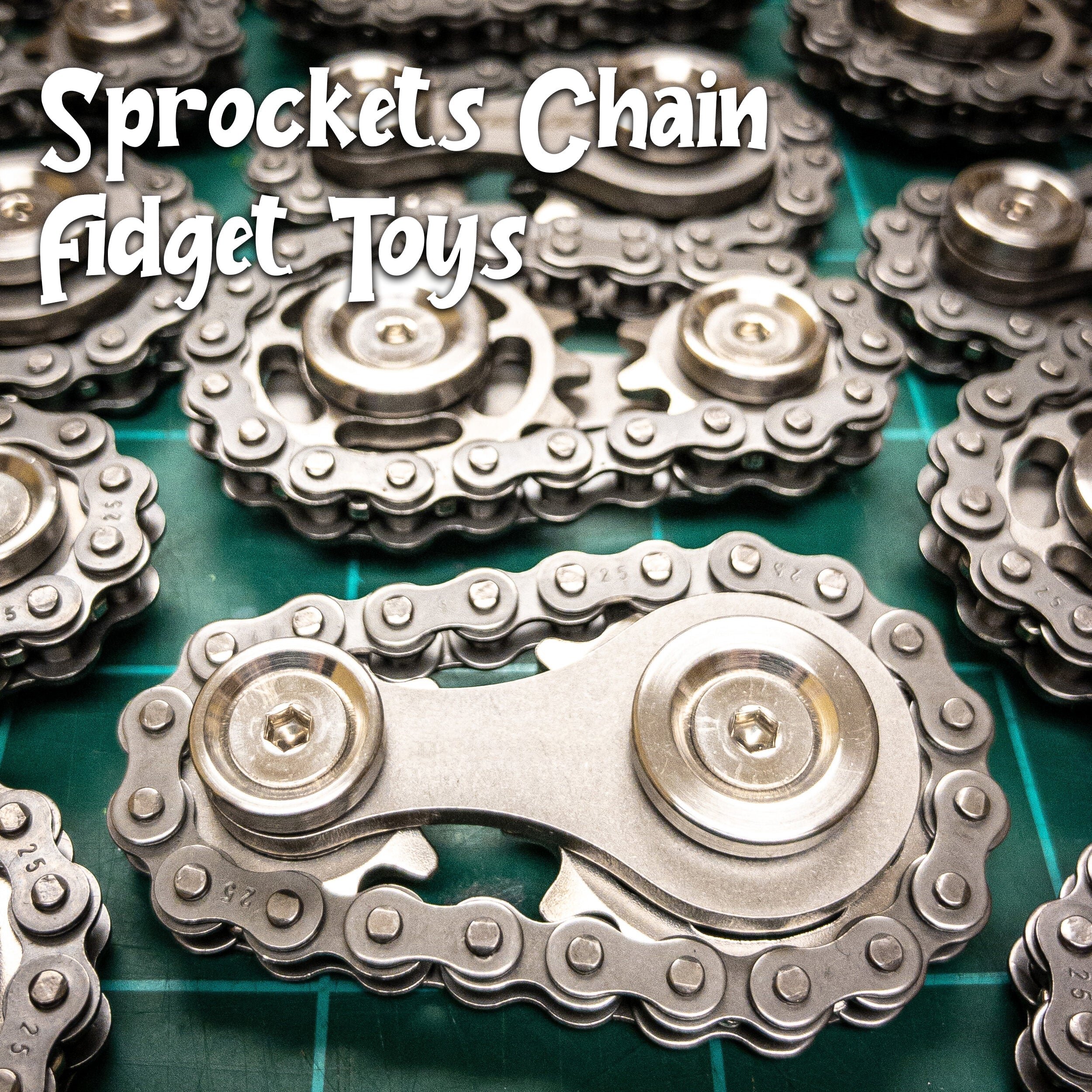 Sprockets Bicycle Chain Fidget Spinner Toys