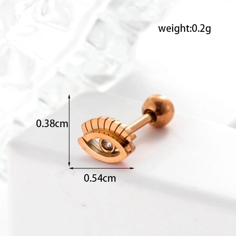 Ear Cartilage Rings & Studs Geometric 316L Stainless Steel  Plating