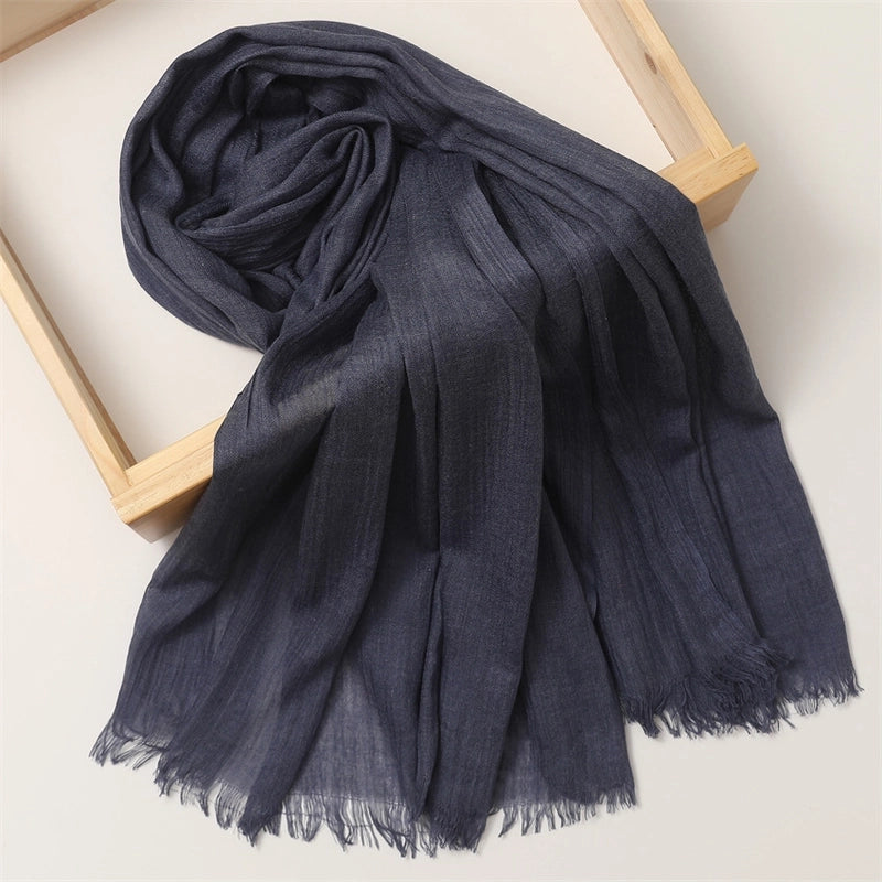 Women's Basic Solid Color Polyester Scarf
