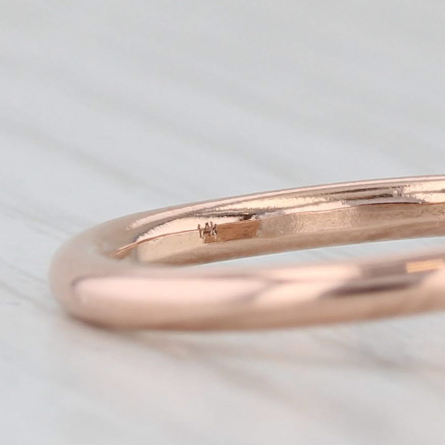 New Custom 1.44ct Galaxy Diamond Solitaire Ring 14k Rose Gold Size 6 Octagon Cut