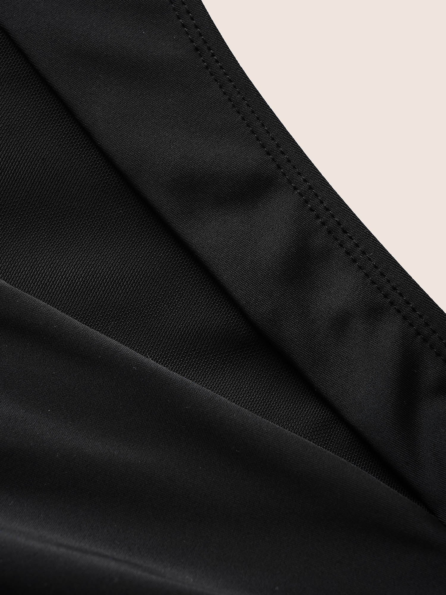 Plain Button Detail Skinny Swim Bottom