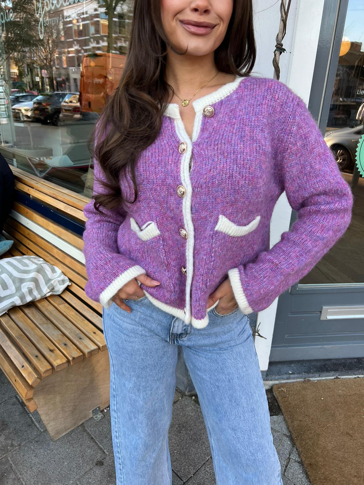 Romee vest purple
