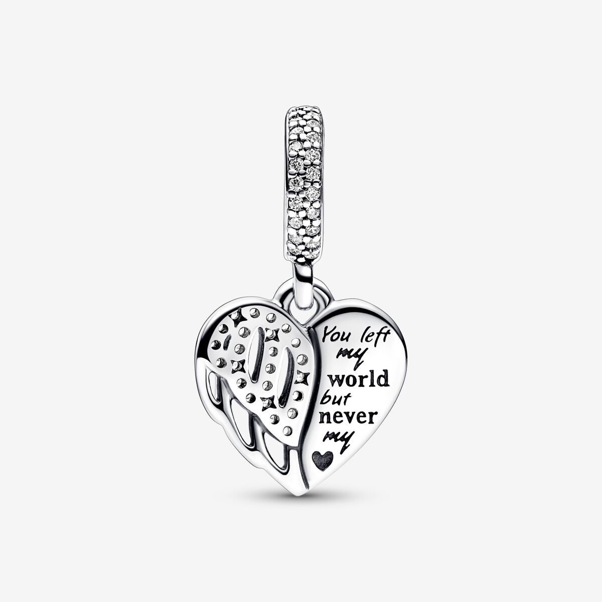 Heart & Angel Dangle Pandora Charm