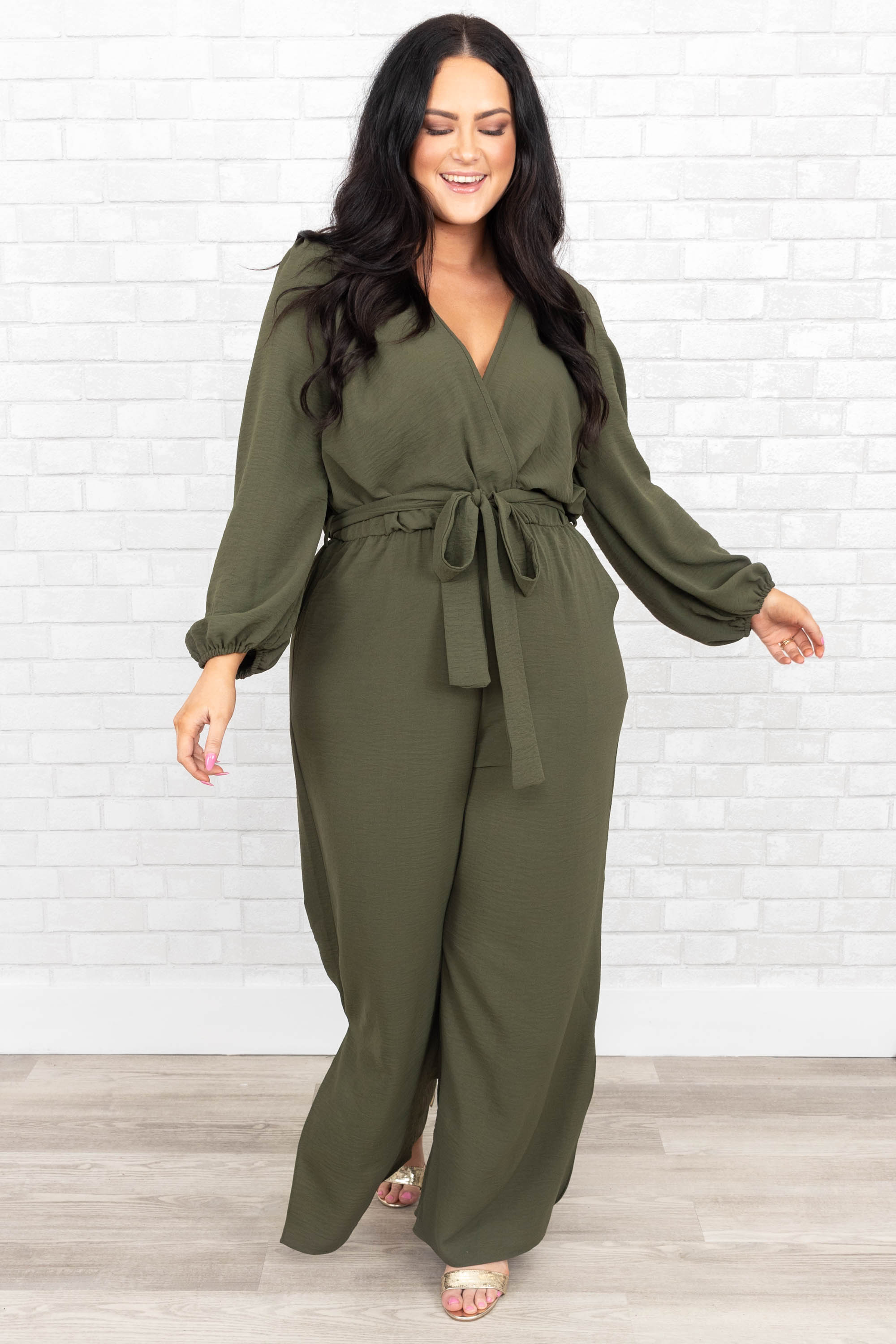 Ruin The Friendship Jumpsuit. Olive