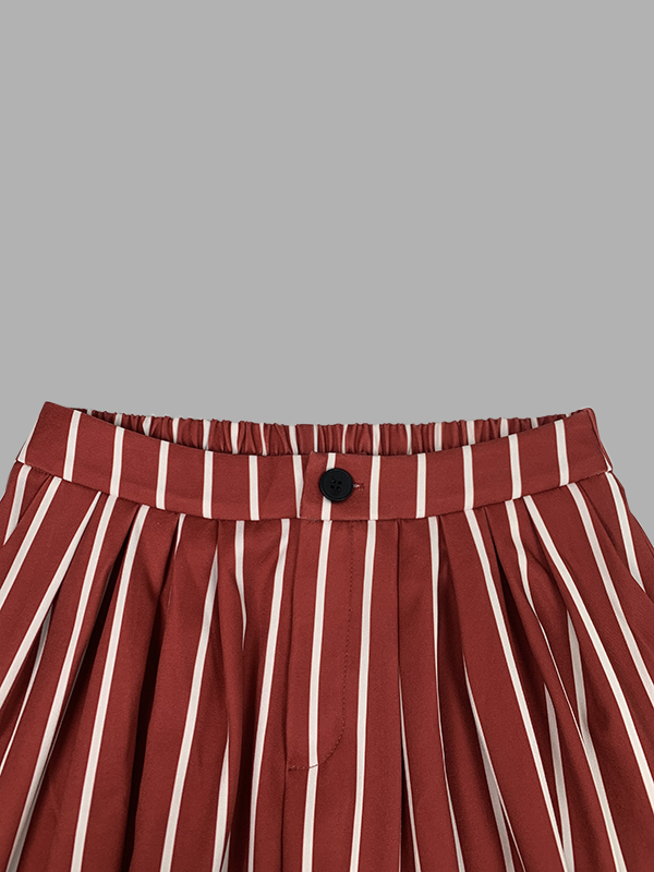 Loose Wide Leg Striped Casual Pants Bottoms Trousers