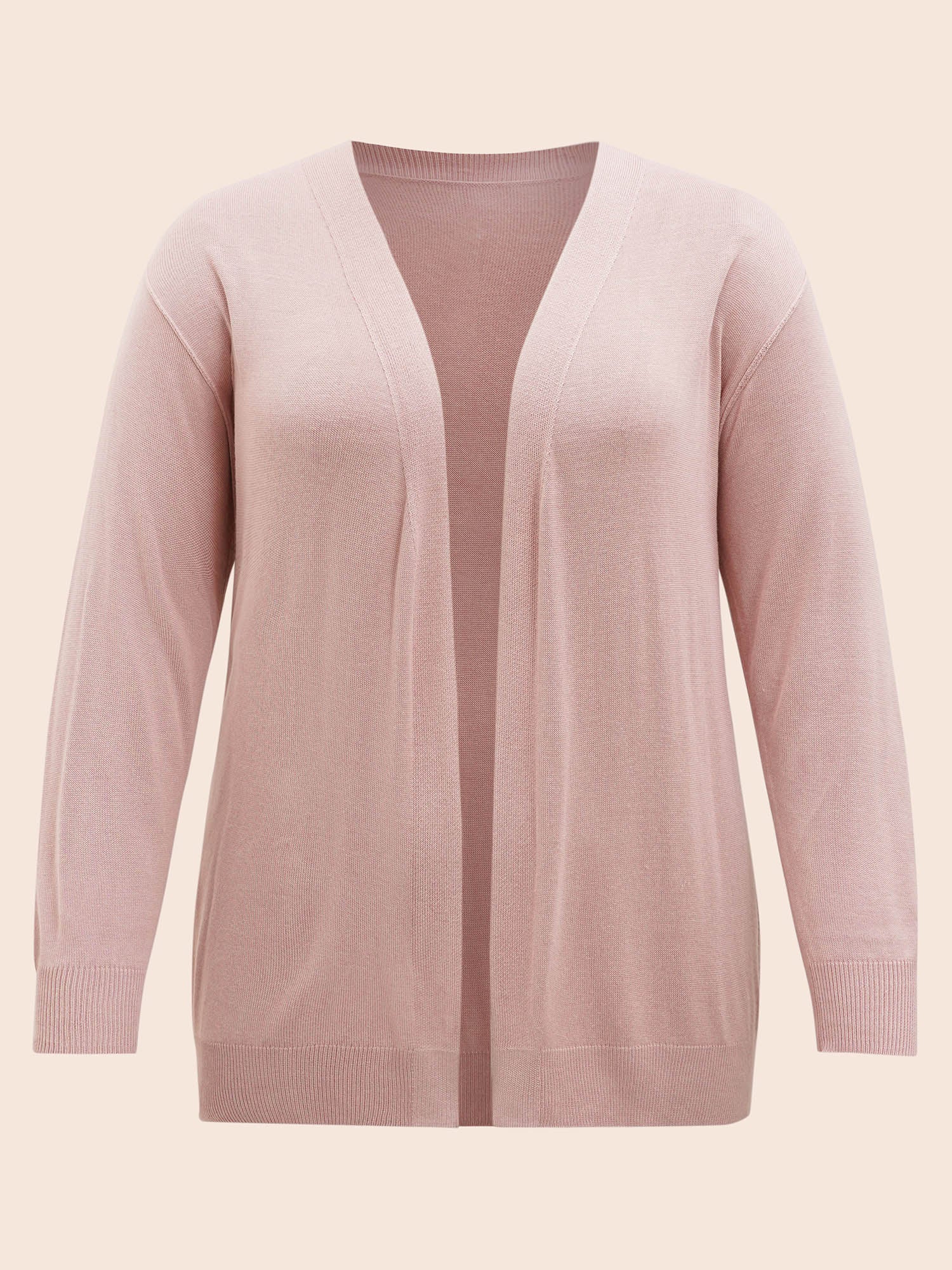 Supersoft Essentials Solid Open Front Loose Cardigan